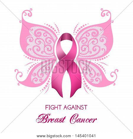 Altered breast cancer image transcending victory winged