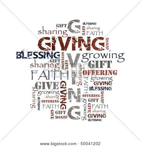 Poster: Giving Offering Blessing Background