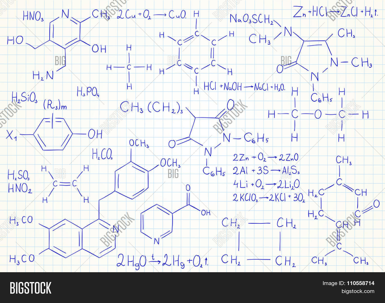 Chemistry Formulas And Equations Talkchannels Vector Background With Chemistry Formulas And Equations On