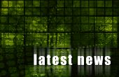 image of news  - Latest News Abstract Background in Green Color - JPG 
