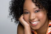 picture of black  - Cheerful Black Woman - JPG 