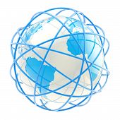 image of globe  - International network symbol - JPG 