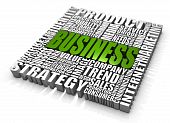 picture of business concept  - Group of business related words - JPG 