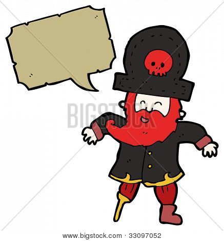 Cartoon Captain Pirate