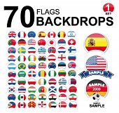 image of world  - vector flags of the world  - JPG 