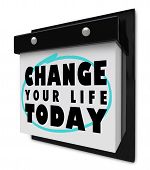 stock photo of today  - A wall calendar with tear - JPG 