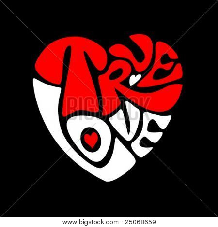 ... fotos en stock de Corazón de amor verdadero. Vector | Bigstock