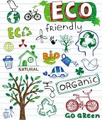 picture of earth  - Eco friendly vector set - JPG 