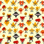pic of humanoid  - Seamless funny monsters pattern - JPG 