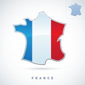picture of france  - Stylized map of France - JPG 