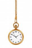 foto of watch  - Gold pocket watch and chain - JPG 