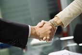stock photo of handshake  - People at work - JPG 