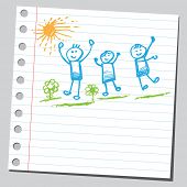 image of kid  - Scribble active kids - JPG 