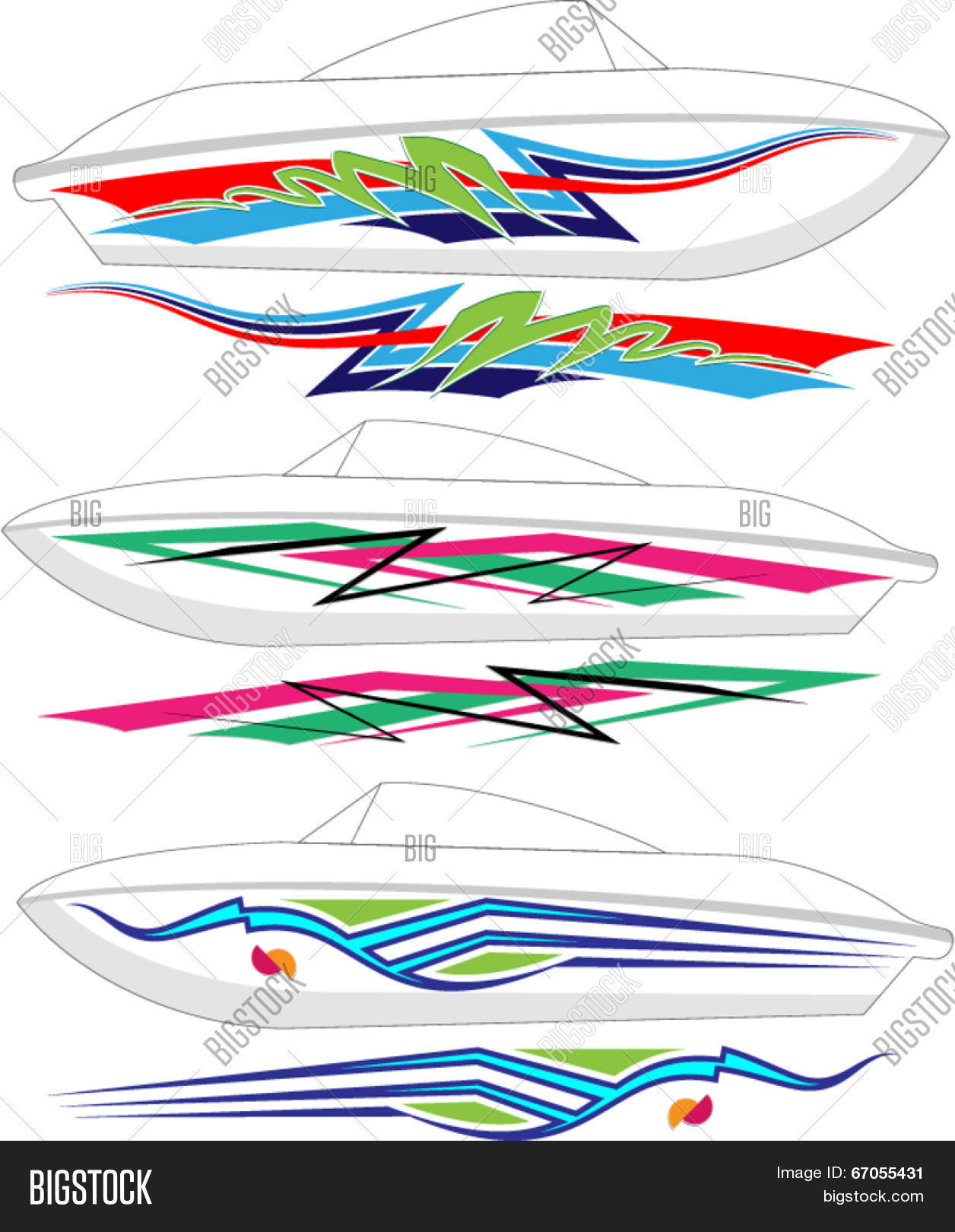 Boat Graphics, Stripe Vinyl Vector & Photo Bigstock