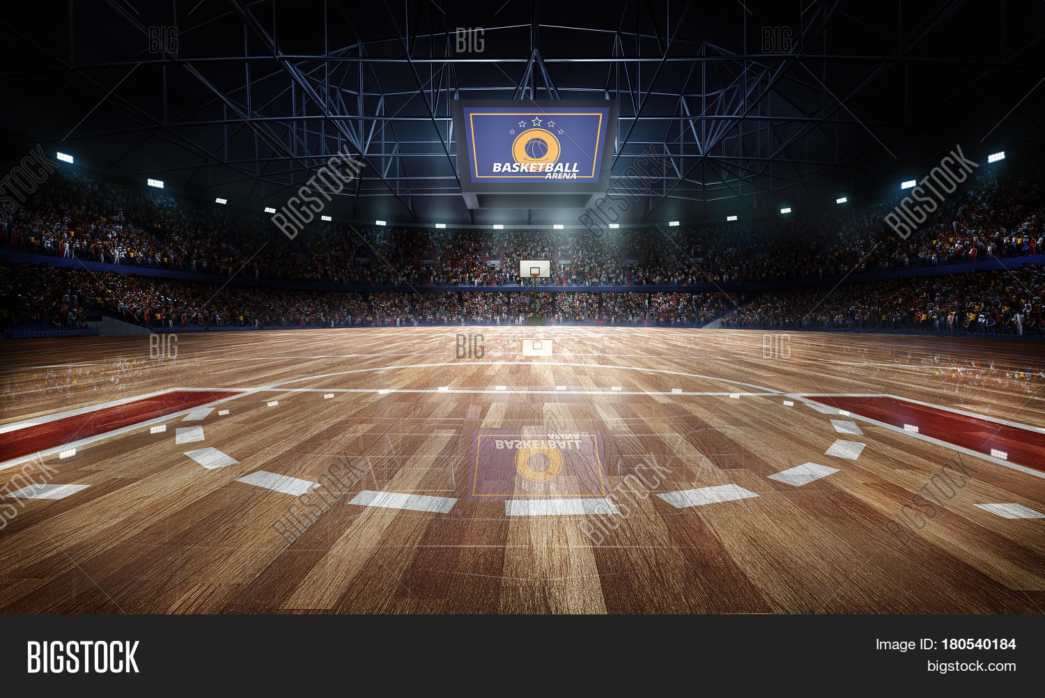 Professional Basketball Court Arena Image & Photo Bigstock