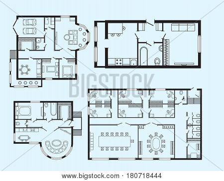 Architect Design Drawing modern office architectural plan interior furniture and Architect Design Drawing modern office architectural plan interior furniture and