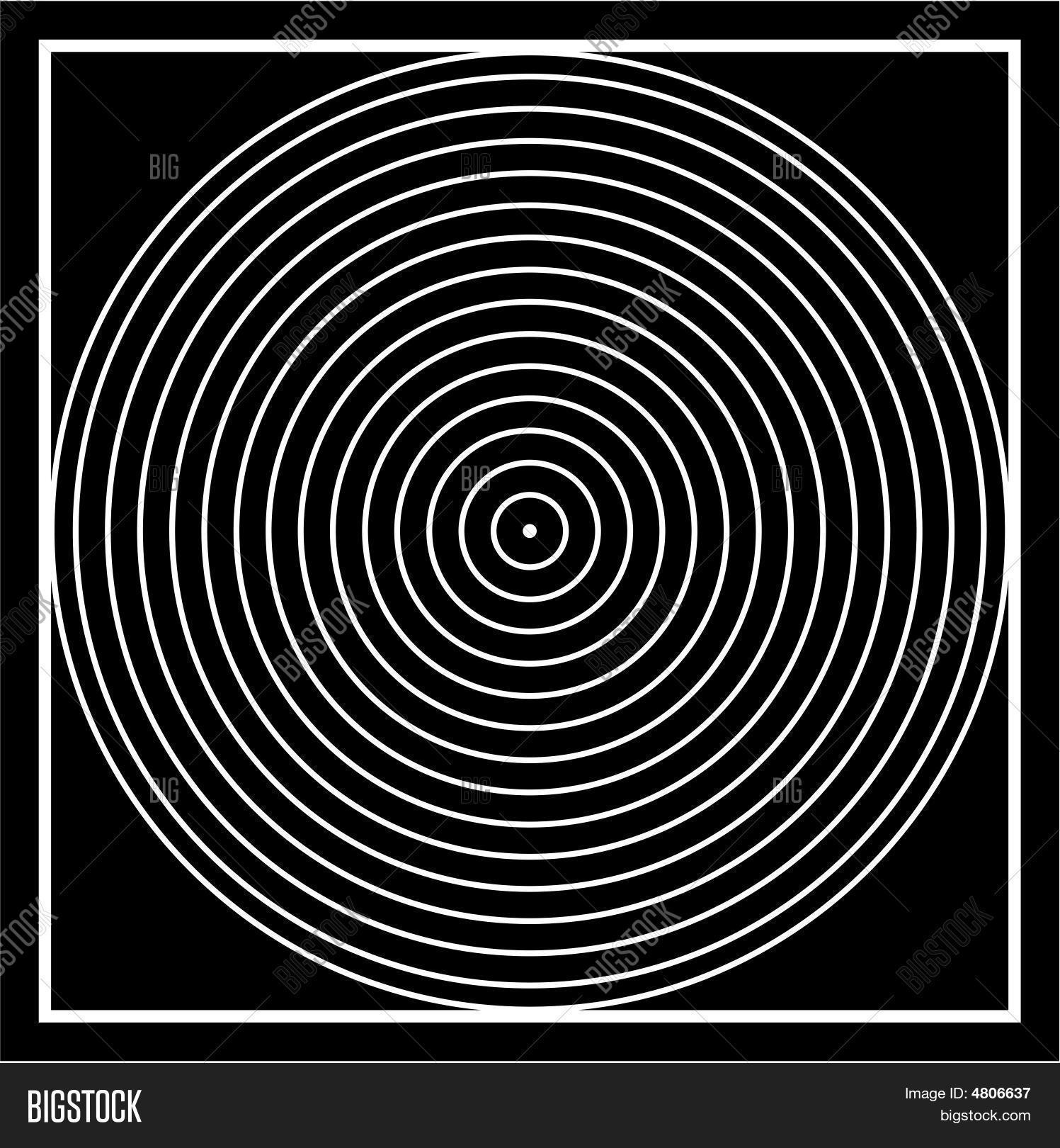 Optical Illusion In Black And White Squares And Circles... Stock Vector & Stock Photos Bigstock