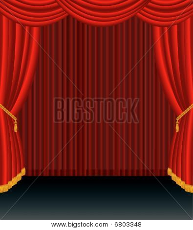 Stage Black Curtain
