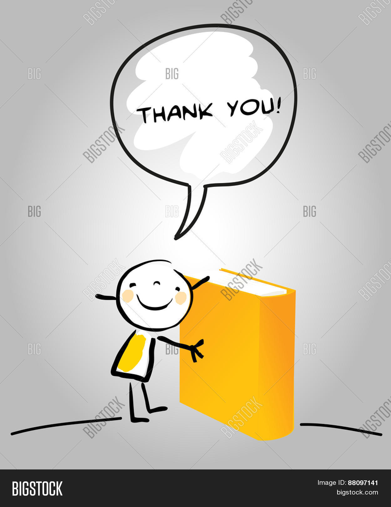 Thank You Card Happy Kid Holding Vector & Photo | Bigstock
