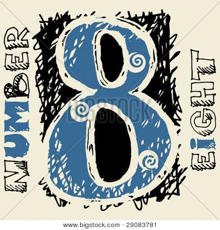 Vectores y fotos en stock de números de graffiti, doodle número ... Vectores y fotos en stock de números de graffiti, doodle número ...