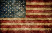 picture of american  - American flag on the stained grungy background - JPG 