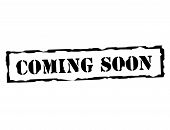 picture of informative  - black seal coming soon over white background - JPG 