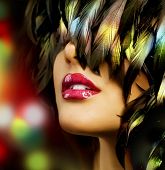 stock photo of woman  - Fashion woman Portrait - JPG 