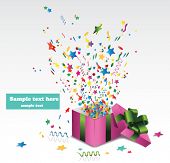 stock photo of opening  - Open explore gift - JPG 