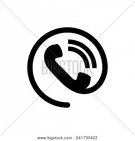 phone contact icon vector in modern flat style for web graphic and phonecontact