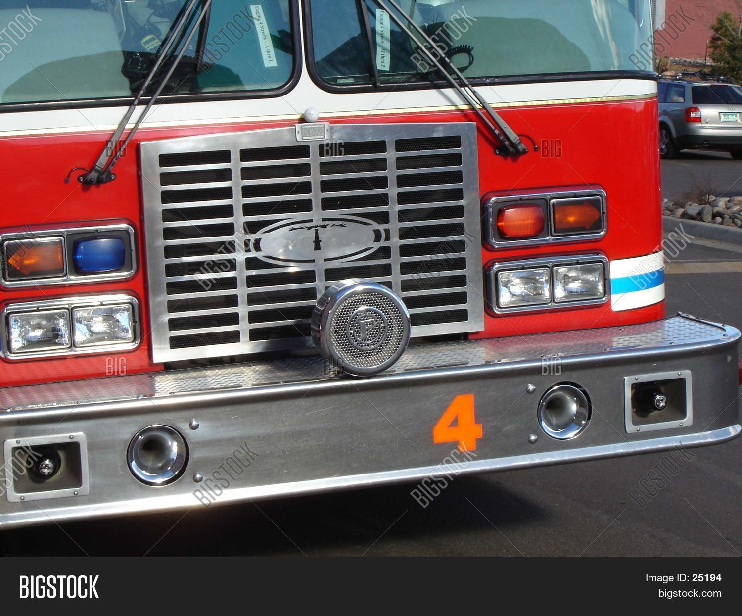 Fire Truck Front Bumper Image & Photo Bigstock