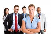 picture of group  - Group of smiling business people - JPG 