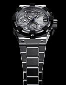 foto of watch  - Luxury mens steel wrist watch with steel bracelet - JPG 