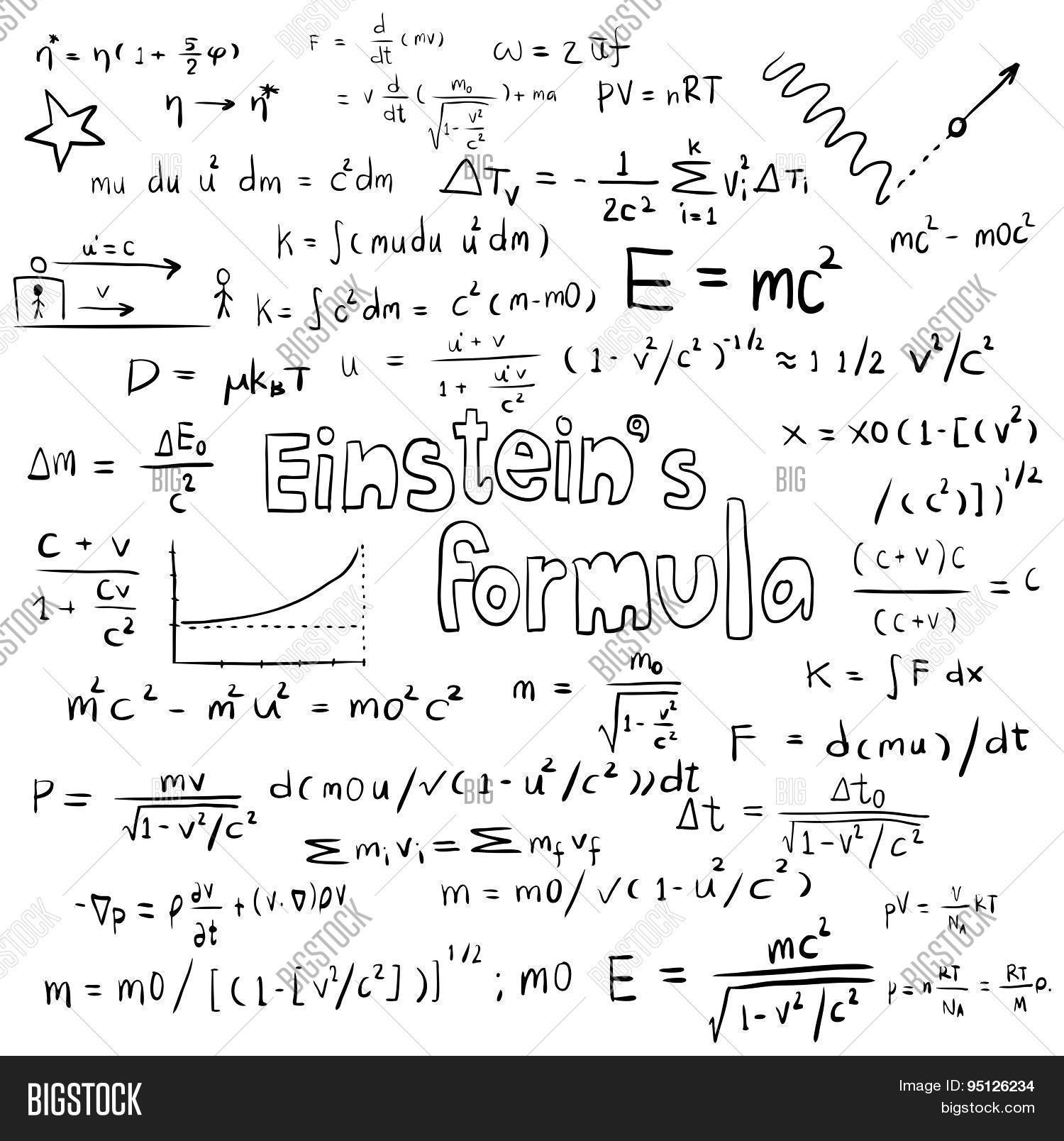 Albert Einstein Law Theory Physics Vector & Photo Bigstock