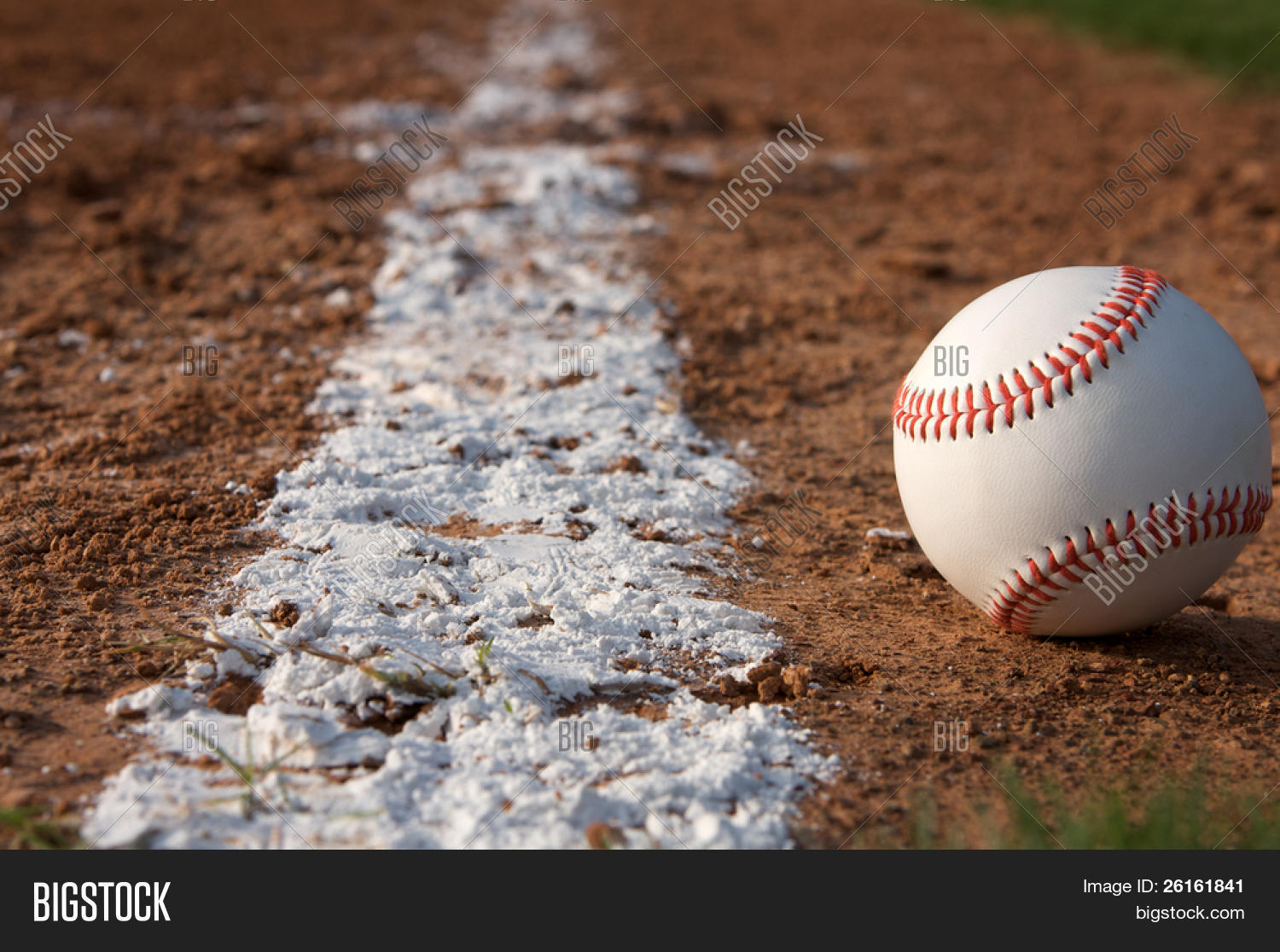 Baseball along the baseline Stock Photo & Stock Images Bigstock