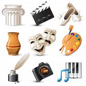 picture of art  - 9 highly detailed  arts icons - JPG 