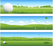 picture of golf  - Three golf backgrounds - JPG 