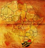picture of map  - republic of south africa on africa map - JPG 