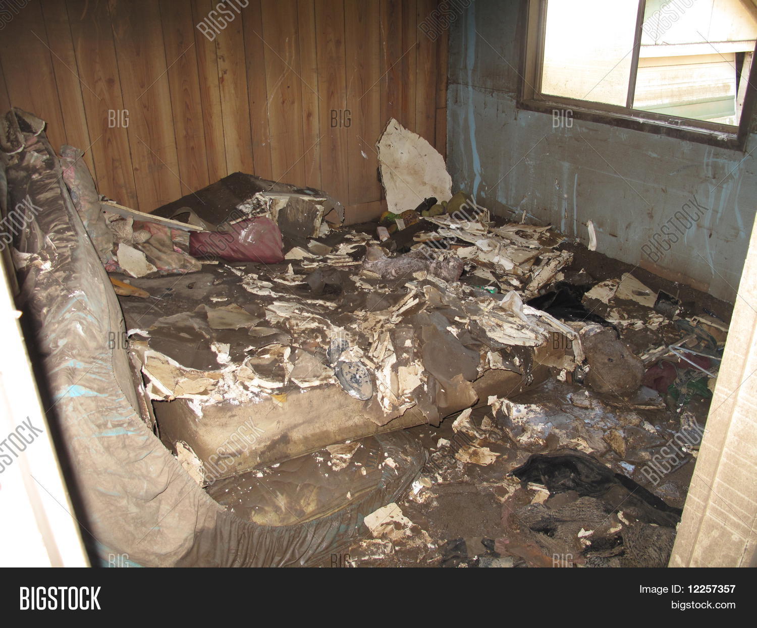Flood Damaged Bedroom Stock Photo & Stock Images Bigstock