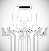 image of circuit  - circuit board tree background - JPG 