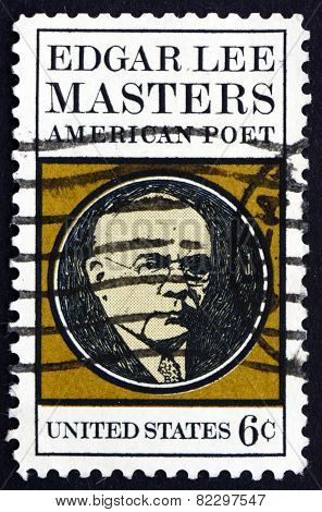 Edgar Lee Masters american poet stamp Edgar Lee Masters american poet stamp