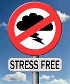 stock photo of pressure  - stress free zone trough control management and therapy reduce the work pressure in your job - JPG 