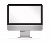 pic of mac  - lcd tv monitor isolated graphic vector eps10 - JPG 