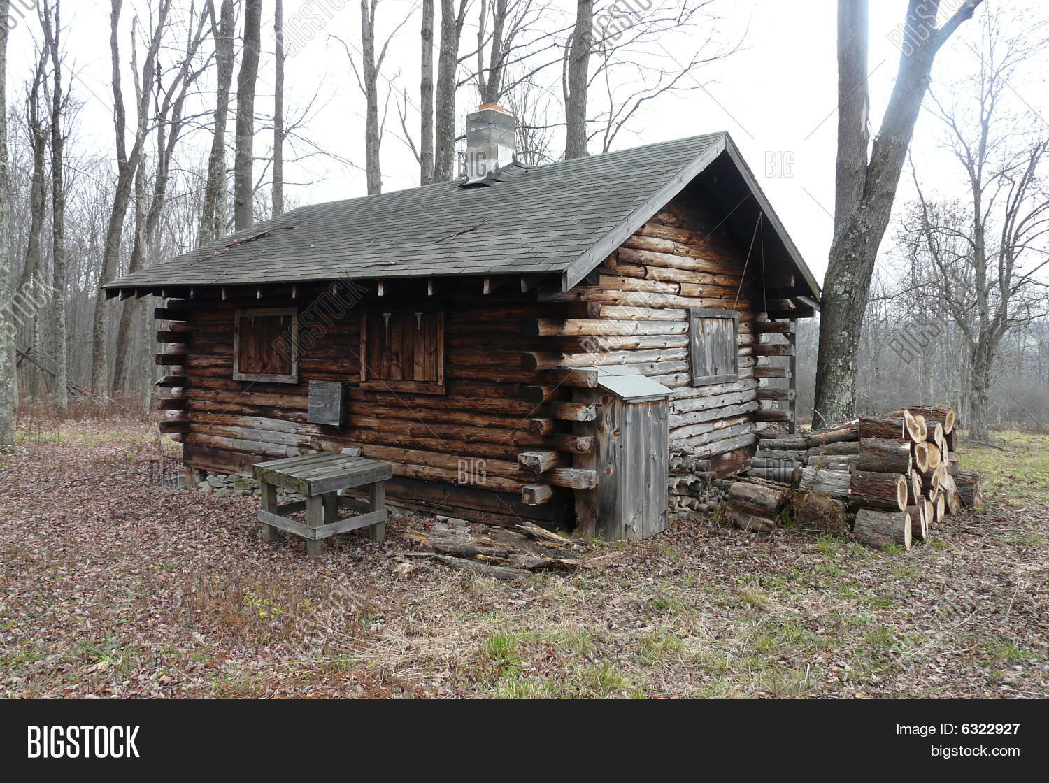 Log Cabin Woods Bigstock Log Cabin Woods Bigstock