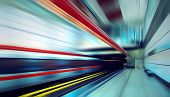 stock photo of speed  - Train on speed in railway station - JPG 