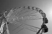 stock photo of black  - Big ferris wheel in black - JPG 