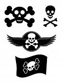 stock photo of sculling  - vector scull design elements - JPG 