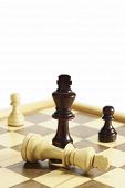 foto of business concept  - Business concept Defeat in chess battle - JPG 