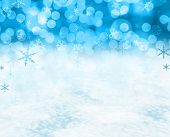 picture of snow  - Festive Christmas snow background includes real snow in the bottom half of the image - JPG 