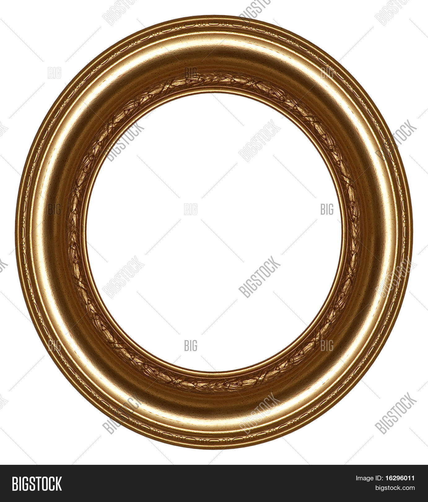 Oval Gold Picture Frame Decorative Image & Photo Bigstock