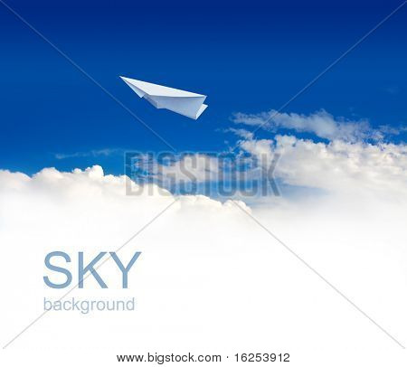Picture or Photo of Paper planes in blue sky